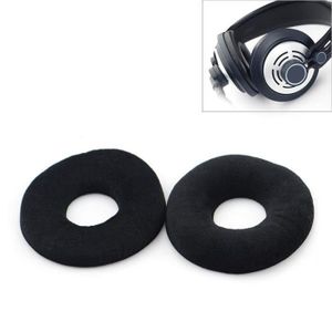 2pcs coussinets d'oreille remplacer pour casque AKG K420   K450 noir 