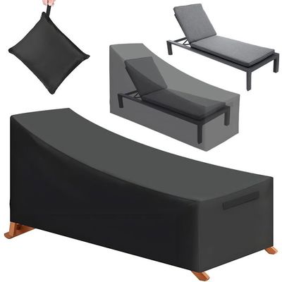 Farfy Housse De Protection Chaise Longue Imperméable 210x80x45/75 Cm – Oxford 600D Anti-UV Anti-Déchirure Avec Aération