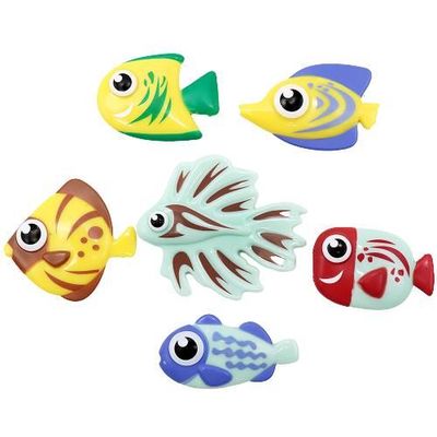 Jouet de bain éducatif - 30 animaux flottants avec 2 cannes à pêche magnétiques et 2 épuisettes, pour enfant 3 ans et plus - Sport