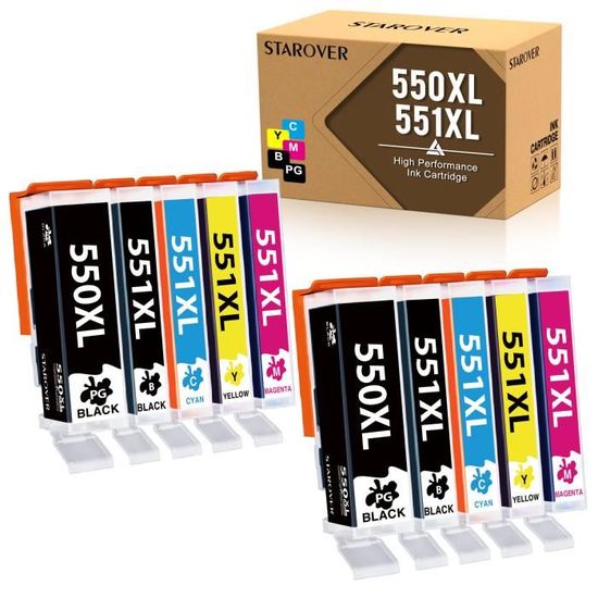 Cartouches D'encre Canon 551 Et 550 PGBK - Multicouleur, Originales, Neuves Dans Leur Emballage