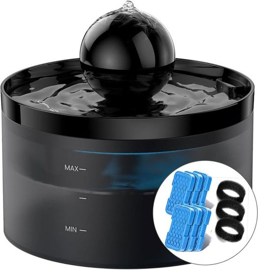6 Filtres éponge U Pour Fontaine à Eau Chat – Kit De Rechange, Protection Pompe, Filtration Des Impuretés, Facile à Installer