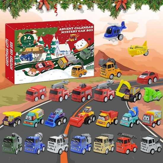 MOEMOE BABY Calendrier De L’Avent 2024 – Blocs De Construction 6 En 1, 24 Mini-Modèles Ou 4 Grands Modèles De Noël, Dès 3 Ans