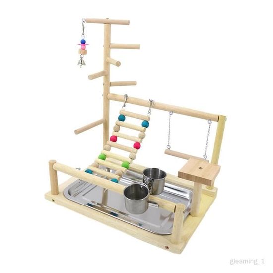 Aire De Jeux Pour Oiseaux Support De Jeu En Bois Pour Perroquet Aire De
