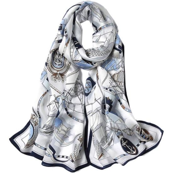 Grand Foulard 100% Soie - Motif Floral Rouge - Neuf Avec étiquettes - Léger Et élégant