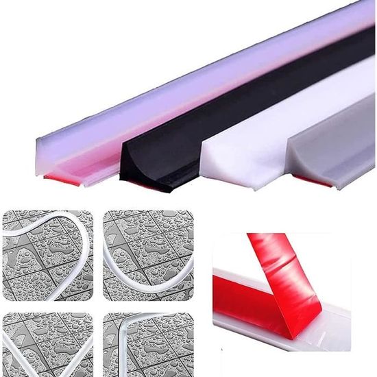 Barrière De Douche En Silicone, Barrière Anti-inondation Pour Joint De Douche Sous Porte Joints De Douche Arret De Douche Bord De Douche Autocollant Pour Salle De Bain 35 M Transparent 92530396