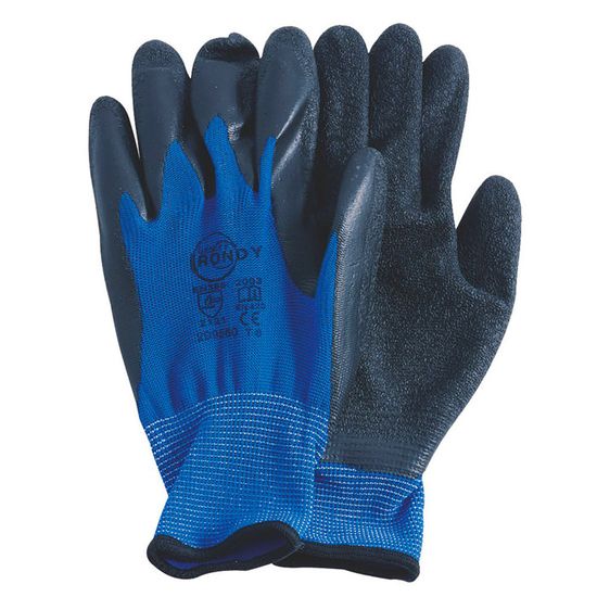 10.5/" Nitrile enduits gants de travail respirant//amélioré Grip Noir