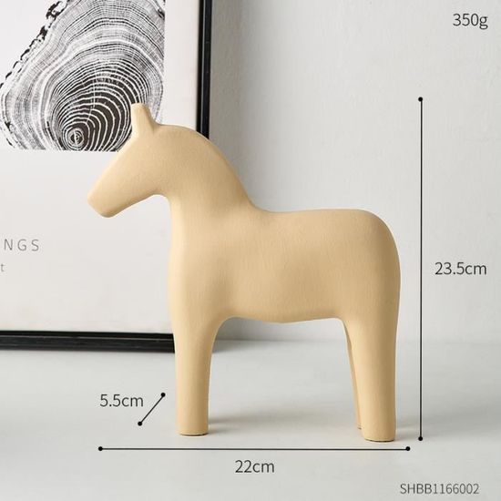 Statues Cheval Dala Suédois En Bois - Lot De 2, Peintes à La Main, Déco Vintage (23.5 Cm Et 18.5 Cm)