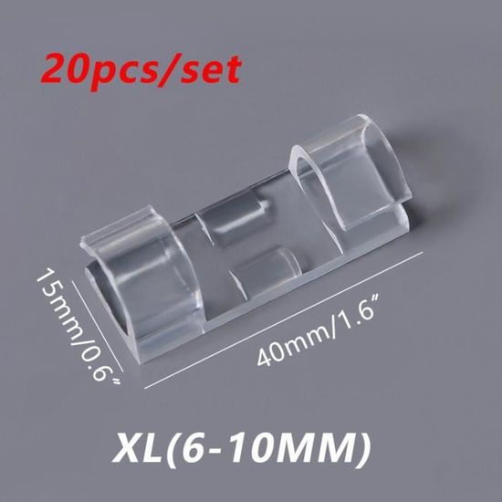 LINKWAY 50 Pièces Bureau Gestion Câbles, Organisateur De