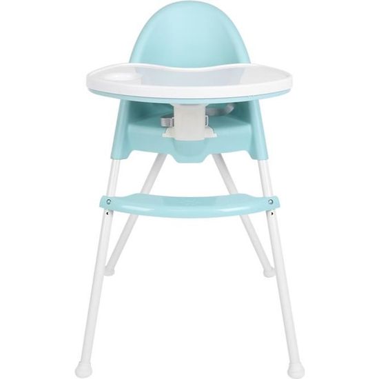 BORLAI® Chaise haute pour tout-petit, chaise d'alimentation pour bébé, chaise de salle à manger pour tout-petit, Bleu