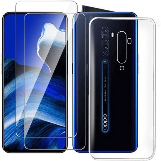 Coque Hybride Verre Trempé TPU Pour OPPO Find X3 Lite - Noire Et Protectrice