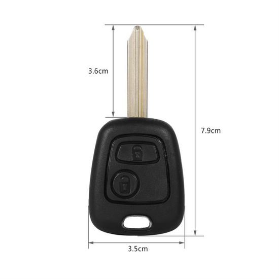 Télécommande Coque De Clé 2 Boutons Pour Citroën Saxo - Neuf Sous Blister - Marque ACS