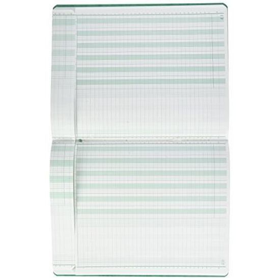 Exacompta - Piqûre 27x32cm à Tête Paresseuse 13 Colonnes Sur 1 Page - 31 Lignes - 80 Pages - Couleurs Assorties - 7