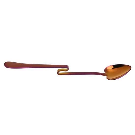 4 Cuillères à Café En Inox Forme Cœur - Petit Cuillère Dorée Pour Expresso, Dessert, Sucre - 5
