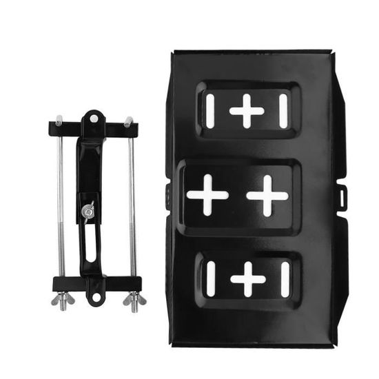 Support De Plateau De Batterie De Voiture Universel En Métal Standard Pour Batterie De Voiture, Kit De Serrage Réglable, Compatible Avec Les Voitures Et Les Bateaux