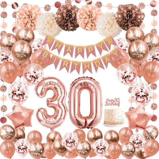 Couronne Et Écharpe 30 Ans Anniversaire - Accessoire Fête Miss - Déco Strass Or Rose