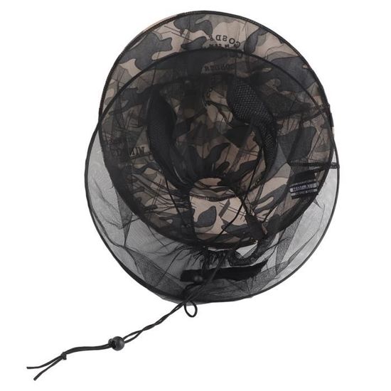 Chapeau Tactique Boonie Camouflage - Pour Chasse, Pêche, Camping - Protection Solaire Et Anti-vent - Taille Réglable