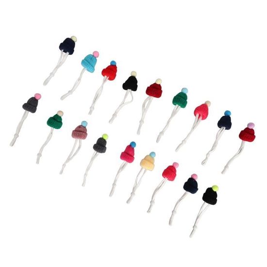 RYAN 32 Pièces Mini Chapeaux Père Noël Bonnet Rouge - Décoration Flûtes Champagne Sucettes Verres Noël Festif