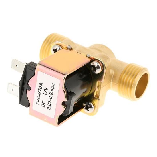 Keenso Solénoïde électrique, 1/2 DC 12V 12V Normalement fermé en Keenso Solénoïde électrique, 1/2 DC 12V 12V Normalement fermé en