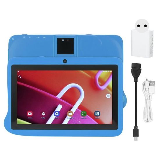 RHO- Tablette de lecture Tablette 7 pouces Bleu 4 Go de RAM 128 Go de ROM  Écran HD IPS Octa Core CPU 6000 mAh Double caméra 5G