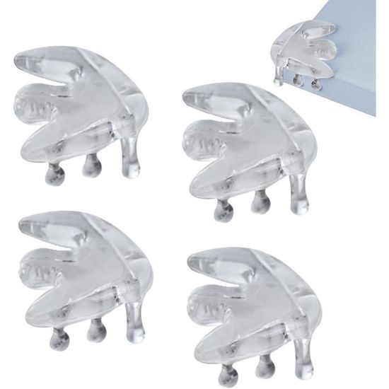 Protections Bords Meubles Enfants Transparent Lot 8 Protections Angle Bébé | Coins Table Transparents En Silicone | Sécurité Enfants - Adhésif Renforcé Protection Angle Pour Table