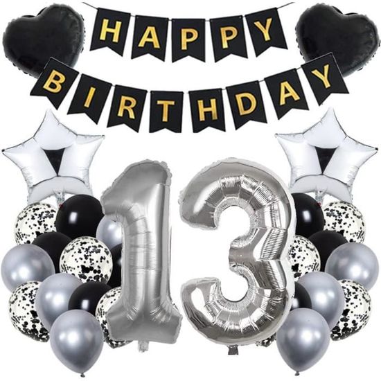 1 Kit Ballon aluminium anniversaire or 10 ANS