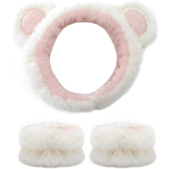 Serviette De Poignet En Peluche - Pour Maquillage, Lavage Du Visage (Bracelet Absorbant, 9 Couleurs Au Choix)