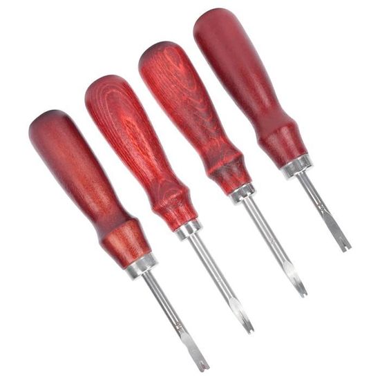Kit 10 Coupe-Bordures D'Angle En Métal - Outils Maroquinerie Cuir Différentes Tailles Pour Bricolage