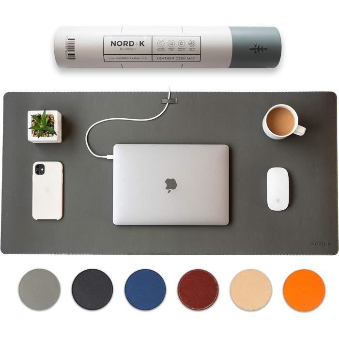 Black Shark Tapis De Bureau En Cuir, Grand Tapis De Souris