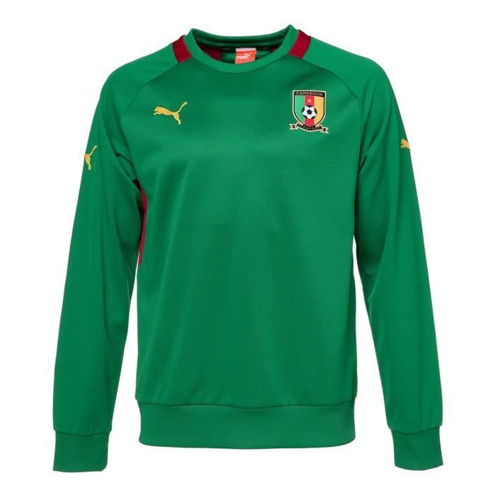 PUMA Sweatshirt Cameroun Homme Vert Vert Cdiscount Pr t Porter