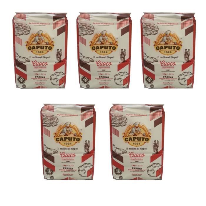 Rouge Flour Caputo -00- Pizza Chef 1 kg (5 Pièces)