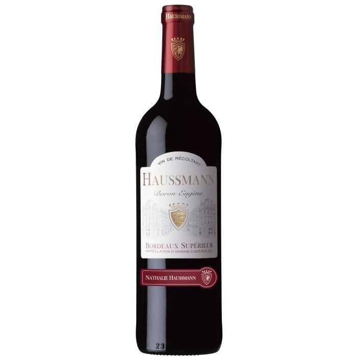 Vin rouge Bordeaux supérieur 12°5 75cl HAUSSMANN Baron Eugène, Bordeaux Supérieur