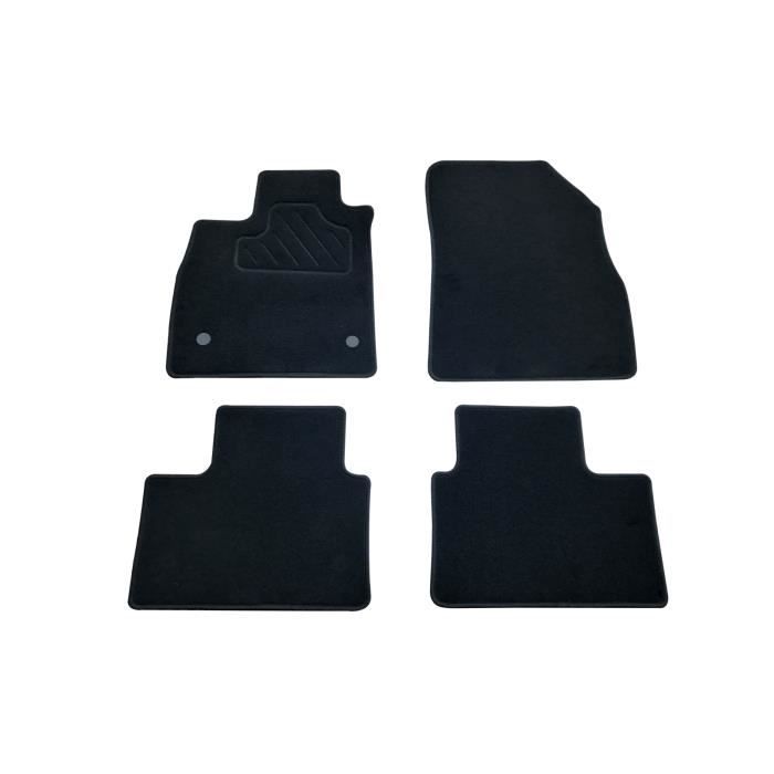 Tapis Voiture CLIO 2 de 09/00 au 14/09/2005 Renault sur mesure Noir