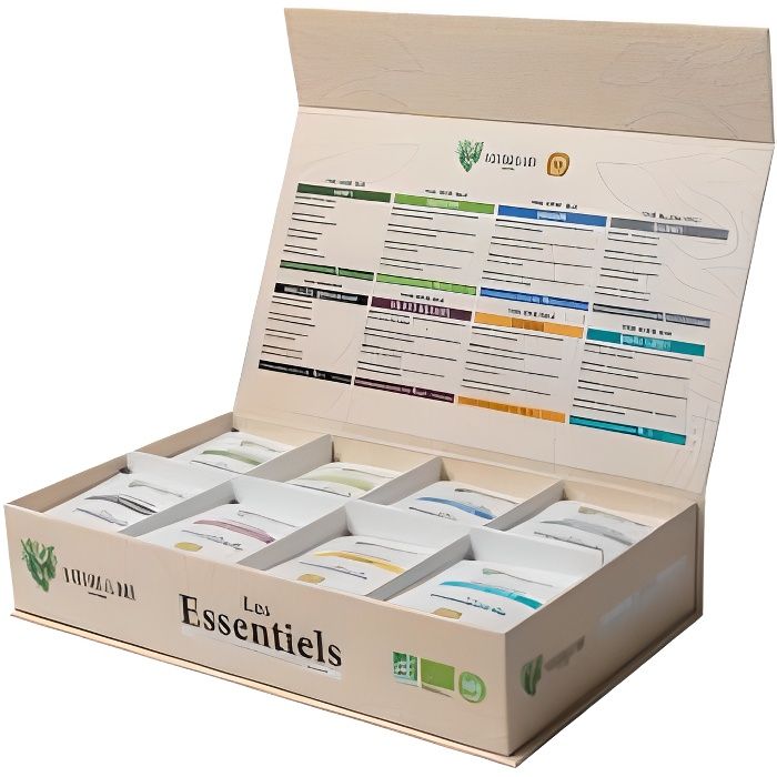 Coffret Thés Bio 64 infusettes Les Essentiels Nature&Bio By DGC