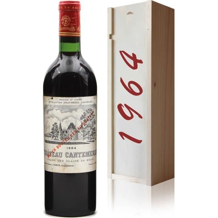 Coffret Château Cantemerle 1964 Rouge 75cl AOC Haut-Médoc