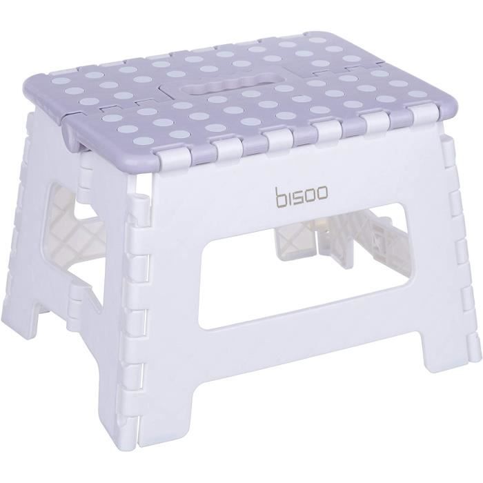 tabouret pliable - marchepied pour enfant pour adaptateur de wc - siège pliable pour les toilettes ou la salle de bains - sûr et c