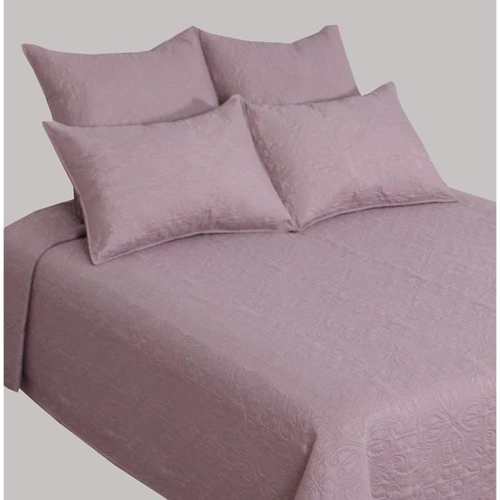 DUBLANC Couvre Lit 230x250cm TAUPE CLAIR.