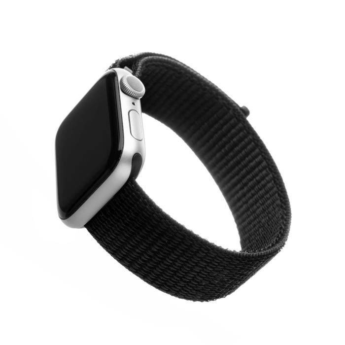 Bracelet en nylon FIXED Nylon Strap pour Apple Watch 38-40-41mm, noir