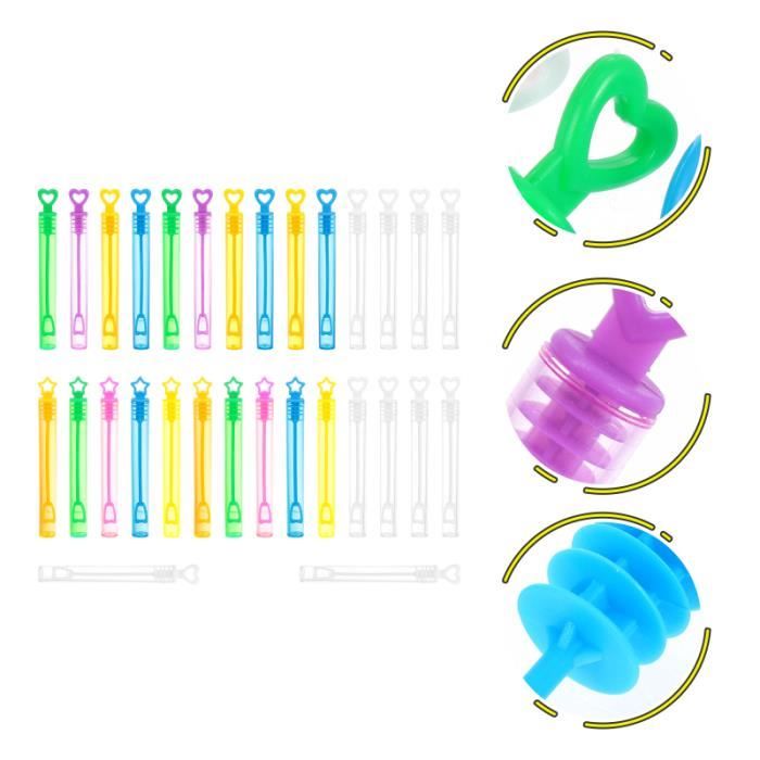 30 Pièces portatives Bulle Vide Bouteille Tubes Conteneurs bulles de savon jeux de recre - jeux d'exterieur