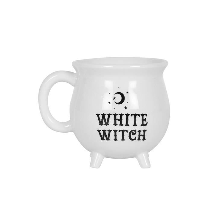 Witch Cauldron Tasse Blanc 10x10x10cm