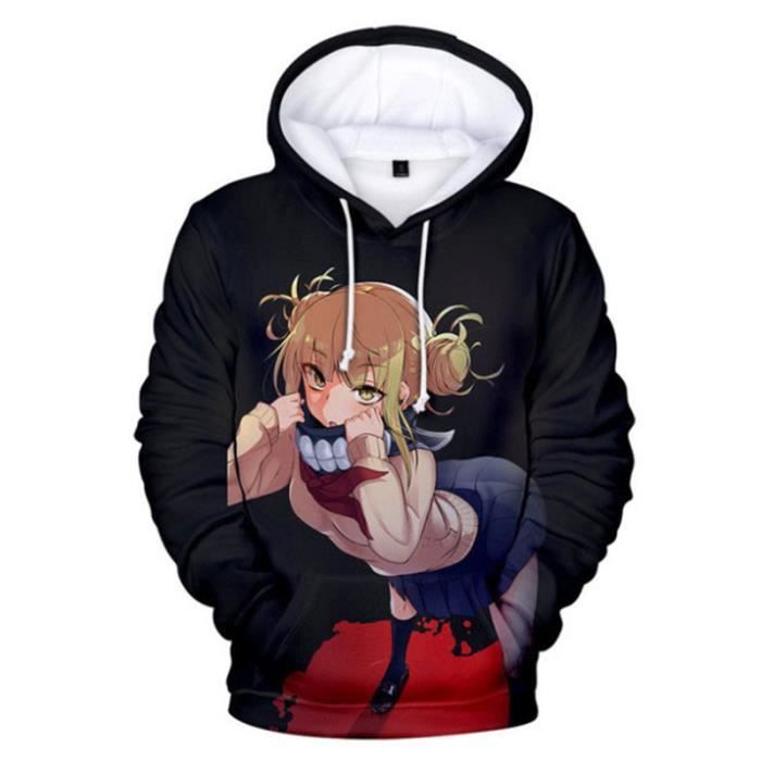 SWEAT-SHIRT Mixte - My Hero Academia Impression Confortable Sweat-Shirt Adulte - style2 noir WX™