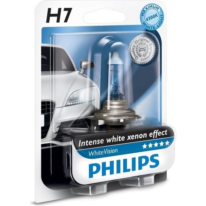 PHILIPS Lampe White Vision H7 12V 55W