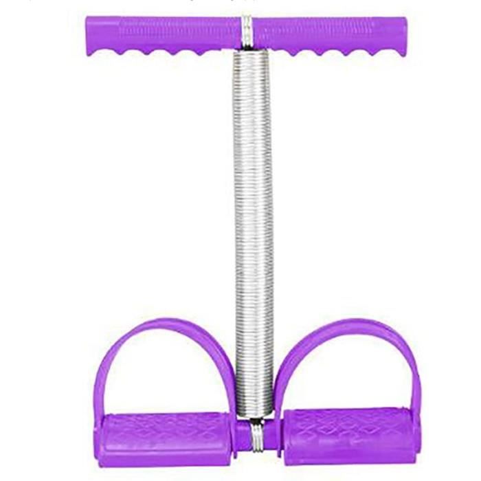 S'Asseoir Tirer Corde Ressort Tension Pied PéDale Abdomen Jambe Exerciseur Ventre Tondeuse éTirement Amincissant Formation Violet