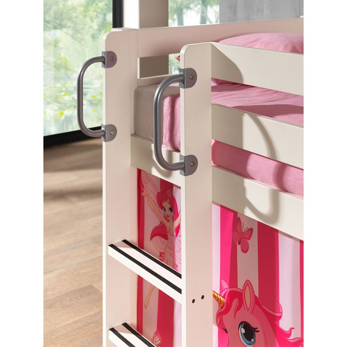 Kit de sécurité pour lit mezzanine avec bureau Ruben 90x200