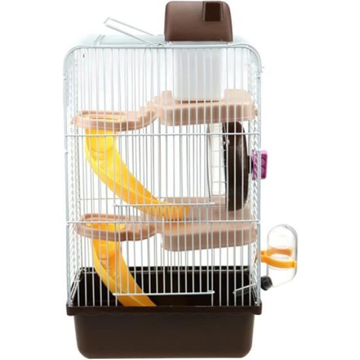Maison pour animaux de compagnie de luxe à trois étages avec cage pour hamster pour petits de portable pour Chinchilla CAGE