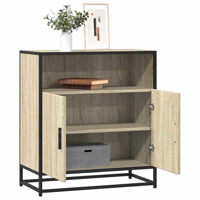 vidaXL Buffet chêne sonoma 68x35x76 cm bois dingénierie armoire de rangement meuble dentrée meuble dappoint meuble de 849000
