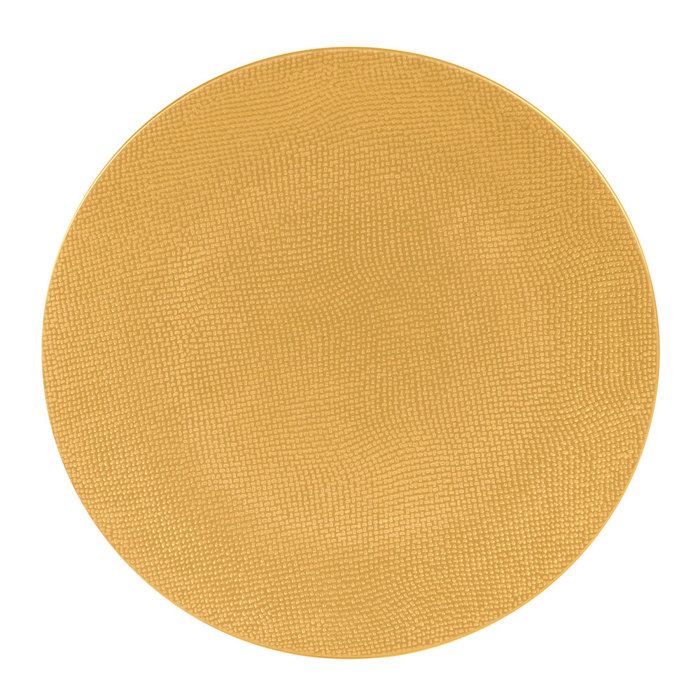 Assiette de présentation Vésuvio safran 31 cm - Table Passion Assiette de présentation Vésuvio safran 31 cm - Table Passion