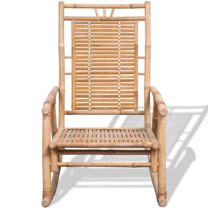 ESTINK® Fauteuil à bascule - Chaise simple - en bambou @@422