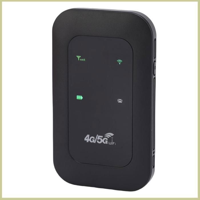 Hotspot Portable 4G WiFi - 300 Mbps, Batterie 2100mAh, écran LED, Supporte 10 Appareils - Bande LTE B1/B3/B5/B40, Pour Voyages