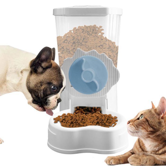 Comparer les prix de Distributeur automatique de nourriture pour chien mangeoire amovible pour chats lapins chiots et petits animaux
