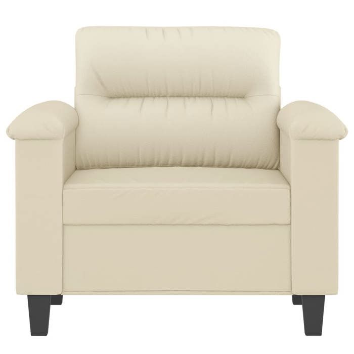 SWEETY@ Fauteuil moderne - Canapé simple - Crème 60 cm Similicuir LL539